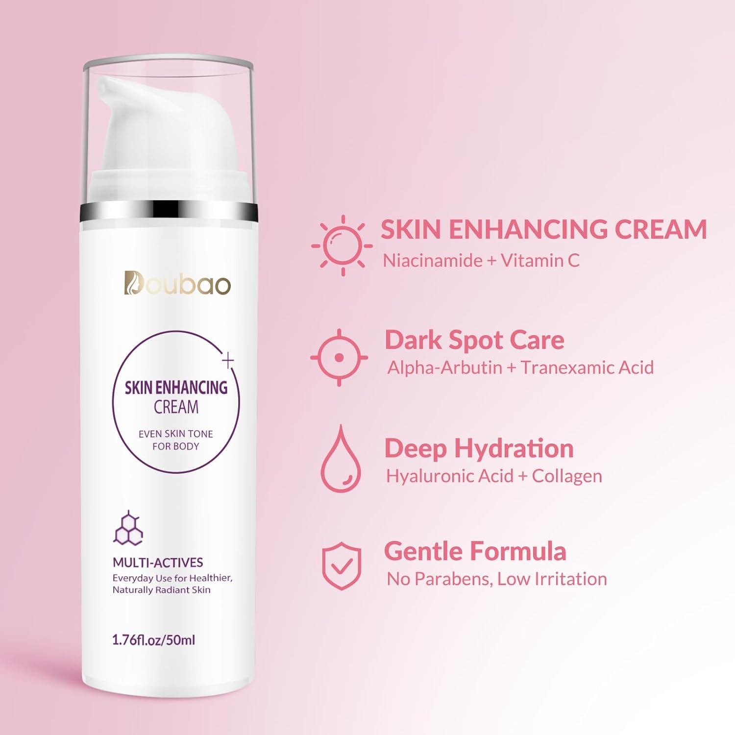 Dark Spot Remover for Body, Skin Enhancing Cream, Dark Spot Corrector for Elbows, Knees, Underarms & Other Areas, Lightweight, Fast Absorbing, 1.76 fl oz